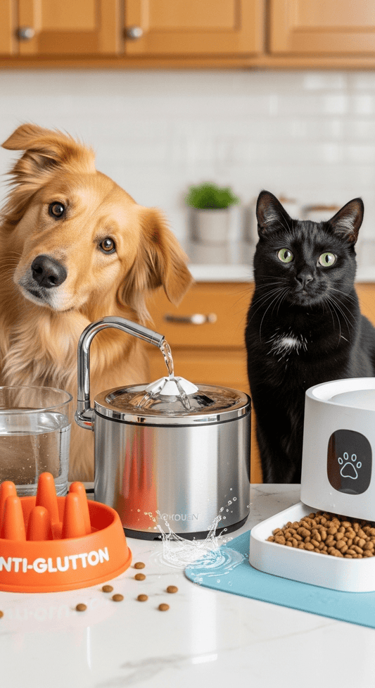 Gamelles anti-glouton, fontaines & distributeurs automatiques : le kit zen pour manger & boire - My Animal Lovers