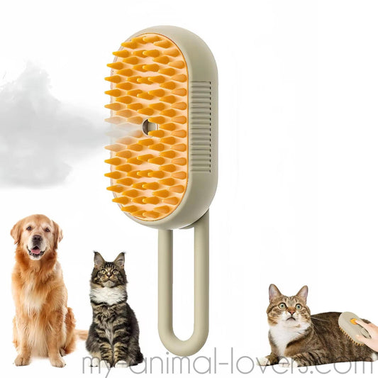 Brosse de toilettage à vapeur efficace et facile pour animaux de compagnie