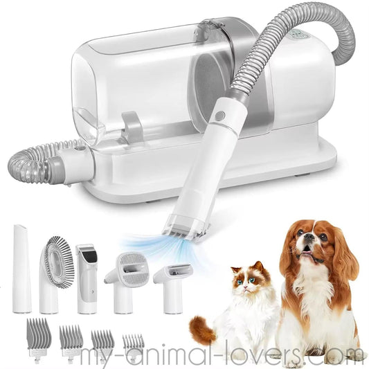 Kit de toilettage avec aspirateur pour chien et chat