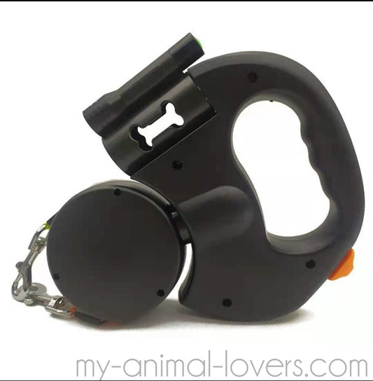 Laisse double rétractable à 360 degrés pour chien