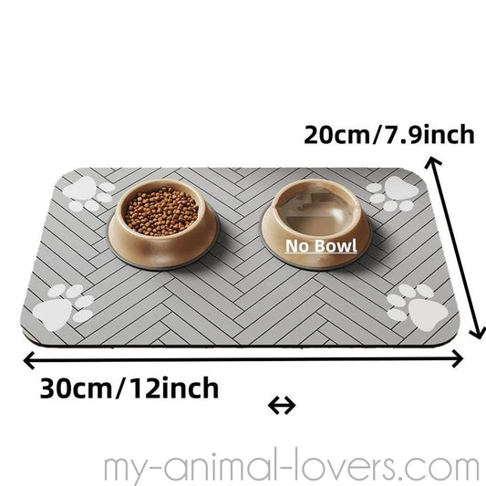 Le tapis pour gamelles super absorbant