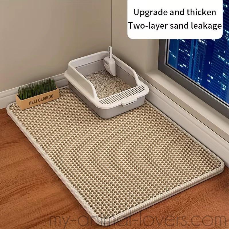 Tapis récupérateur pour litière de chat